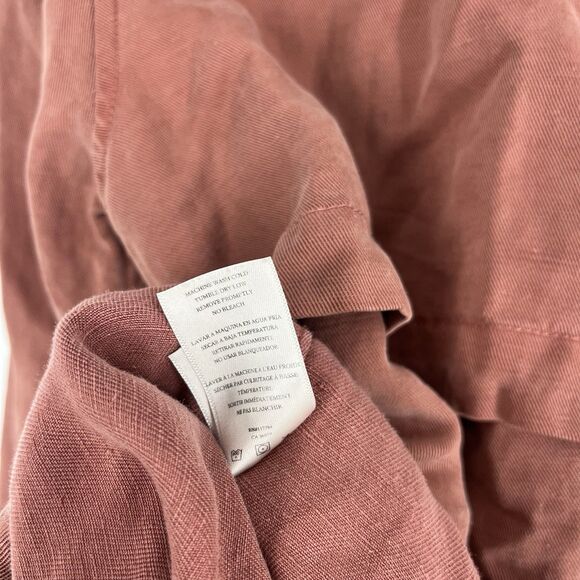 Rails Jacket Size Medium Womens Brick Red Collins Utility Military Twill Linen - Picture 9 of 9